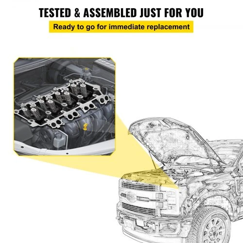 VEVOR Cilindro galvutės mazgas 6.4L, ketaus, skirtas 08-10 Ford F250 F350 F450 F550