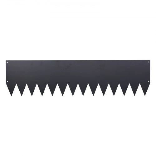VEVOR Cinkuoto plieno kraštinė vejai, 6 vnt., 1016 x 254 mm, juoda