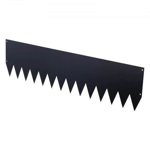 VEVOR Cinkuoto plieno kraštinė vejai, 6 vnt., 1016 x 254 mm, juoda
