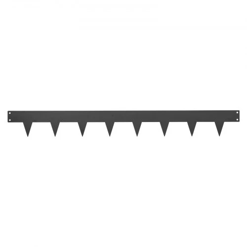 VEVOR Cinkuoto plieno kraštinė vejos ir sodo apdailai, 10 vnt., 1016 x 114 mm, juoda