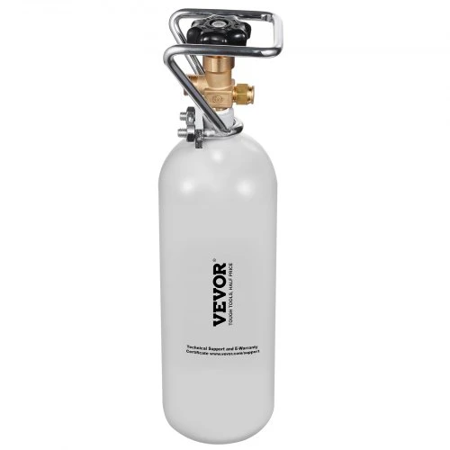 VEVOR CO2 balionas 4,41 lbs, aliuminio lydinio plienas, pilka danga, DIN477 vožtuvas