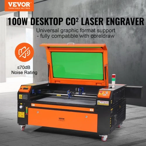 Koduva VEVOR CO2 lazerinis graviravimo aparatas 100 W, 600 x 900 mm, iki 500 mm/s, modelis KH9060