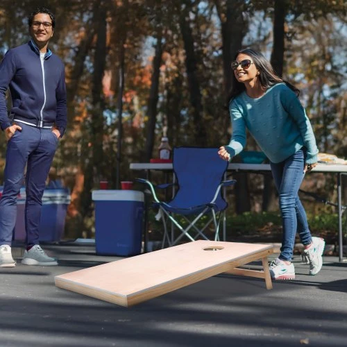 VEVOR Cornhole žaidimo rinkinys, 4 x 2 ft, mediniai, su nešiojimo dėklu
