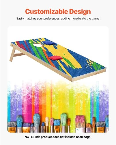 VEVOR Cornhole žaidimo rinkinys, 4 x 2 ft, mediniai, su nešiojimo dėklu