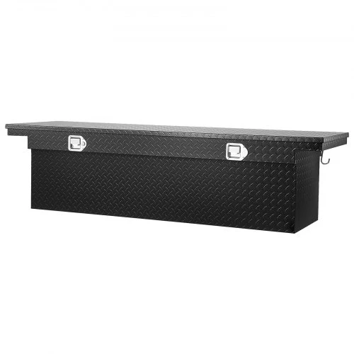 Koduva VEVOR crossover sunkvežimio įrankių dėžė, 72 x 20 x 14 col., aliumininė, juoda