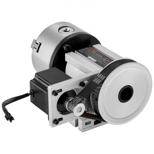 Koduva VEVOR dalijimo galvutė K11-100 mm, 3 žandų griebtuvas, 65 mm centro aukštis, MT2, 6:1