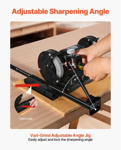 VEVOR Daugiafunkcė galandinimo sistema „Vari-Grind Pro“, skirta 6" ir 8" stalinėms galandinimo staklėms