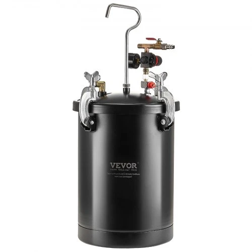Koduva VEVOR dažų slėgio bakas, 15 l, 60 psi, plieno, su purškimo pistoletu