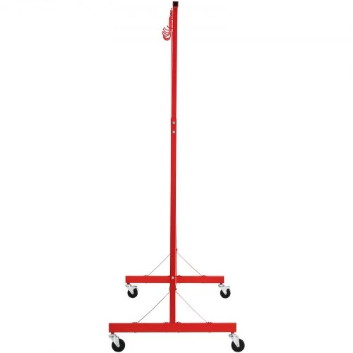 VEVOR Dažymo stovas, reguliuojamas 5–7 ft aukštis, 66 lbs talpa, 8 kabliukai, 4 pasukami ratukai
