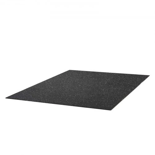 VEVOR Dėlionės formos mankštos kilimėliai, 12 vnt., juodi su baltais taškais, 600 x 600 x 10 mm