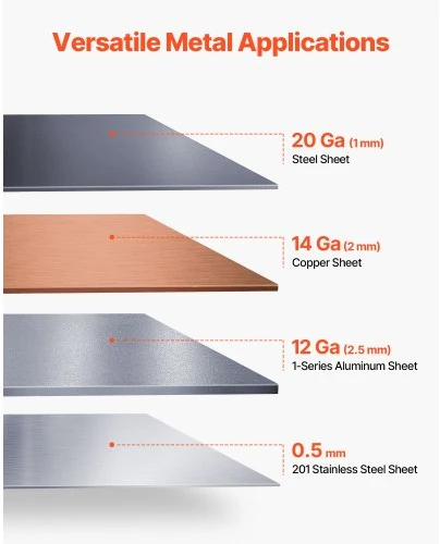 Koduva VEVOR dėžutės ir plokštumos lenkimo staklės, 305 mm, 20-Gauge, reguliuojamos 0–135°