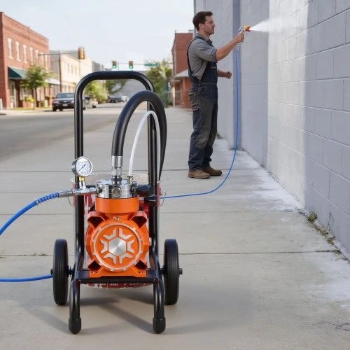 VEVOR Diafragminis beorio dažų purkštuvas, 900 W, 2200 psi, su prailginimo kotu