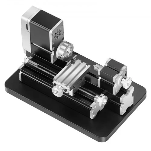 Koduva VEVOR didaktinis mini metalo tekinimo staklių staklės, 70 x 130 mm, 36 W, 20 000 aps./min., 3 žandų griebtuvas
