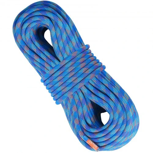 VEVOR Dinaminė alpinizmo virvė, 10,2 mm, 50 m, mėlyna, su plieniniais karabinais