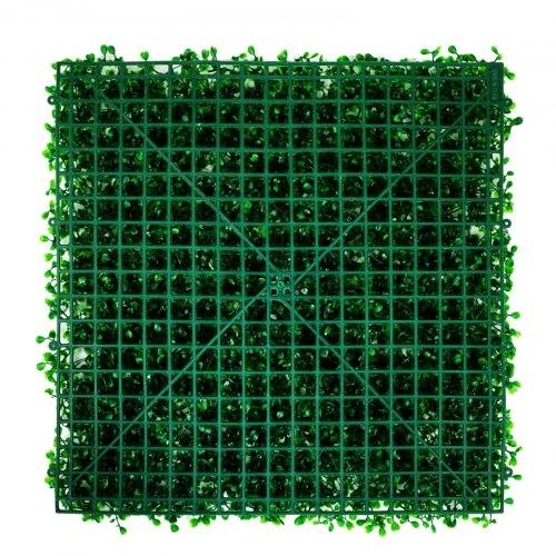 VEVOR Dirbtinė buksmedžio panelė, 6 vnt., 50 x 50 cm, 4 cm, žalia