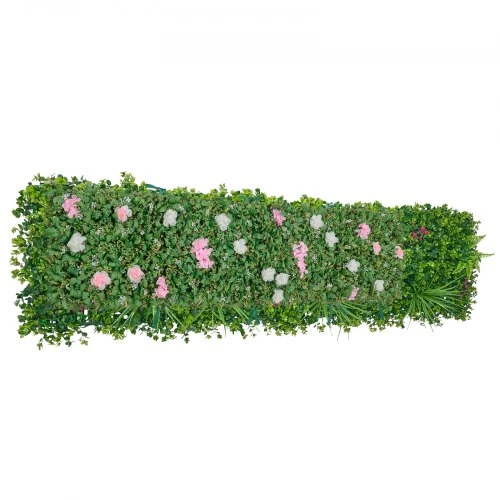 Koduva VEVOR dirbtinė gėlių sienelė, 2 vnt., 61 x 243,8 cm kiekviena panelė, 3D šilkinė, žalia
