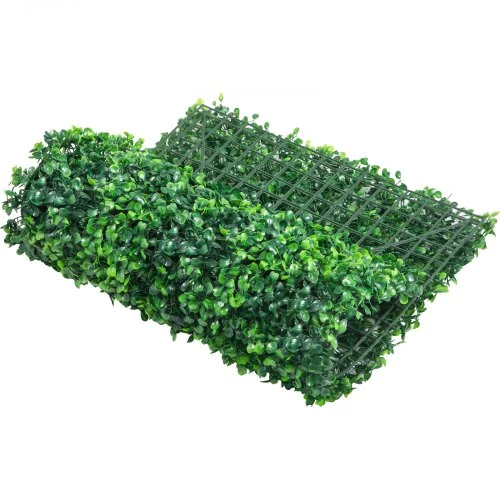 VEVOR Dirbtinės buksmedžio panelės, 12 vnt., 24 x 16 col., 4 cm, žalios