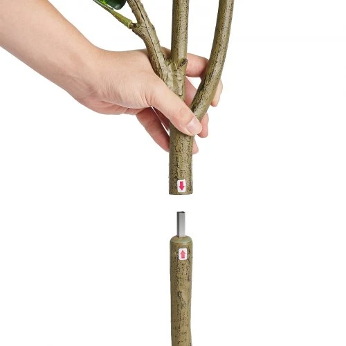 VEVOR Dirbtinis fikuso lapų figmedis, 5 FT, PE medžiaga, apsauga nuo pasvirimo