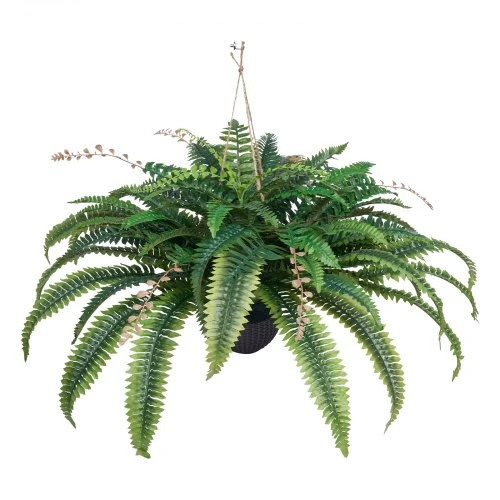 VEVOR Dirbtinis papartis, 37–41 col. skersmens, kabinamas, su 80 šakų ir vazonu