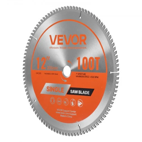 VEVOR Diskinis pjūklo diskas, 305 mm, 100 dantų, 25,4 mm anga