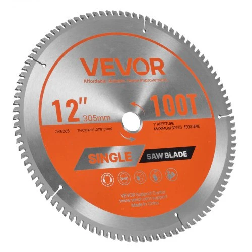 VEVOR Diskinis pjūklo diskas, 305 mm, 100 dantų, 25,4 mm anga