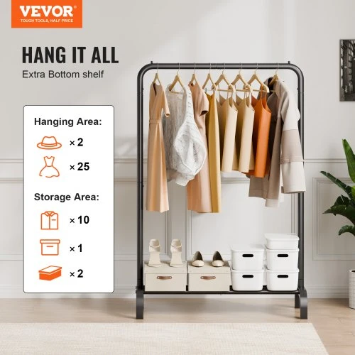 Koduva VEVOR drabužių kabykla YD00016, anglinis plienas, 63 cm