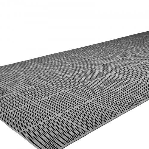 VEVOR Drenavimo kilimėlis, 90 x 1500 cm, PVC, neslystantis, juodas