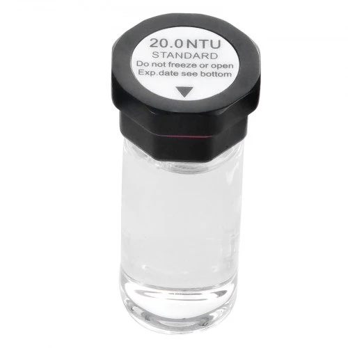 VEVOR Drumstumo kalibravimo tirpalų rinkinys TN500-1, 20/100/400/800 NTU, 4 vnt. po 20 ml, skirtas TN2000 drumstumo matuokliui