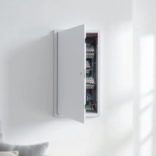 VEVOR Drywall prieigos panelė, 64x34 cm, cinkuotas plienas, balta, su varžtiniu užraktu, 32x62 cm angai