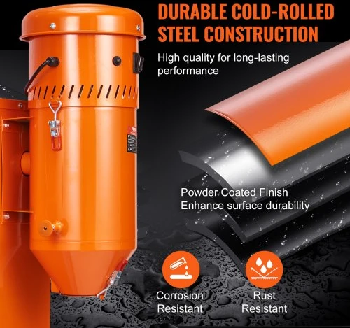 Koduva VEVOR dulkių surinkimo sistema, 1450 W, 6,8 l