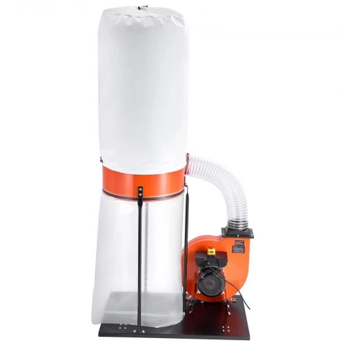 VEVOR Dulkių surinktuvas, 1100 CFM, 2,5 mikrono, 1,5 HP, 132,5 l ir 159 l maišai