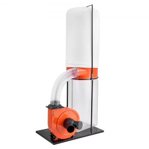 VEVOR Dulkių surinktuvas, 1100 CFM, 2,5 mikrono, 1,5 HP, 132,5 l ir 159 l maišai