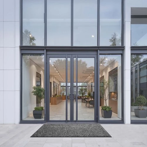 VEVOR Durų kilimėlis 1524 x 914 mm, pilkas, su PVC pagrindu