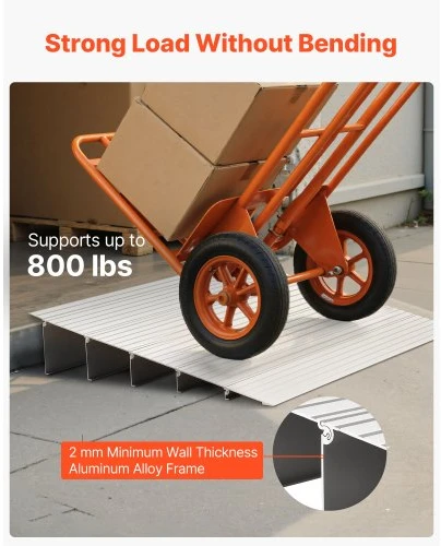 VEVOR Durų slenksčio rampa, 138 mm pakilimas, 363 kg keliamoji galia