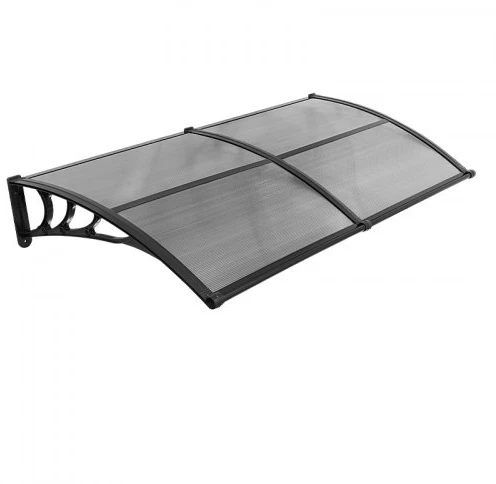 VEVOR Durų stogelis, 38 x 78 in, dūmų pilka