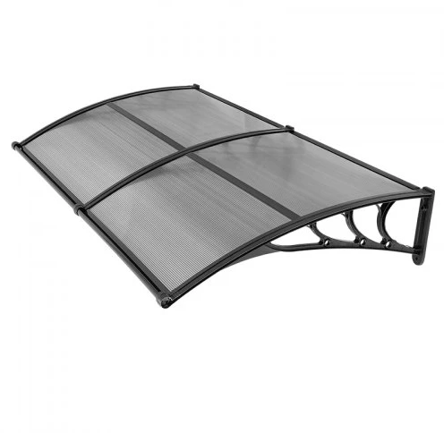 VEVOR Durų stogelis, 38 x 78 in, dūmų pilka