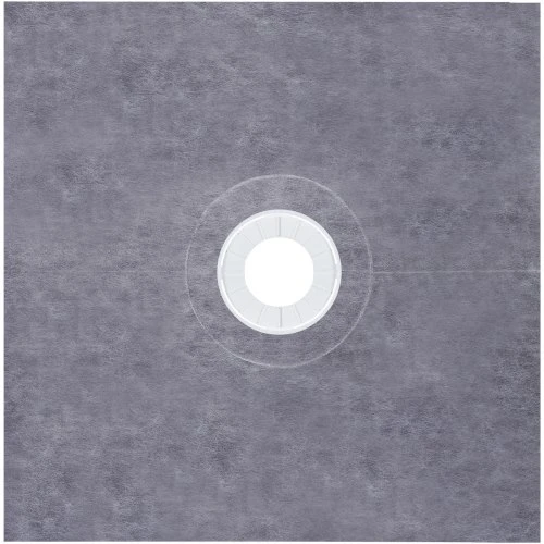 VEVOR Dušo bortelio rinkinys, 121,9 x 121,9 cm, vandeniui nelaidus, su 10,2 cm ABS centriniu jungiamuoju flanšu ir 10,2 cm nerūdijančio plieno grotele