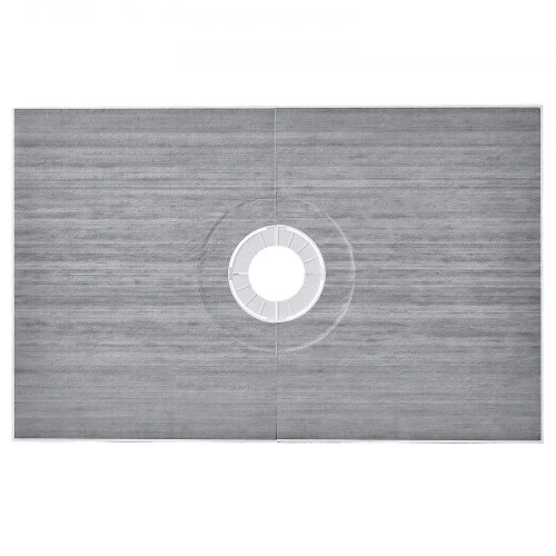 VEVOR Dušo bortelio rinkinys, 1524 x 965 mm dušo padėklo komplektas su 160 mm centrine nuotaka