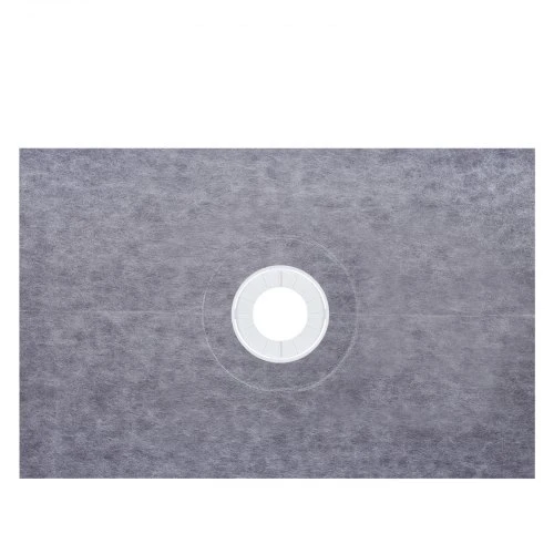 VEVOR Dušo bortelio rinkinys 38" x 60" su 4" PVC centrine sujungimo flanšu ir 4" nerūdijančio plieno grotelėmis