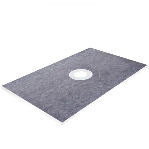 VEVOR Dušo bortelio rinkinys 38" x 60" su 4" PVC centrine sujungimo flanšu ir 4" nerūdijančio plieno grotelėmis