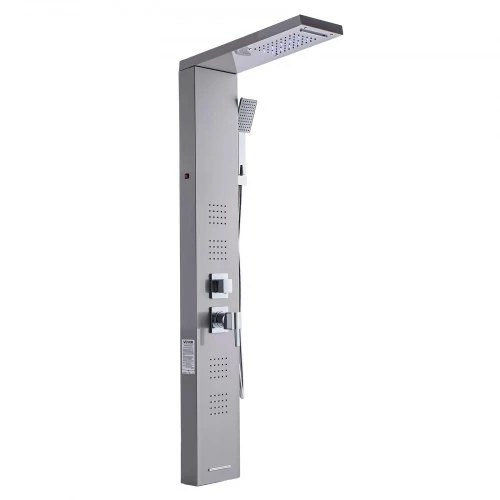 VEVOR Dušo panelė, 134,5 cm, sidabrinė, nerūdijantis plienas