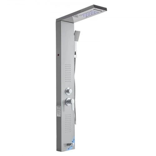 VEVOR Dušo panelė, 134,5 cm, sidabrinė, 6012FL