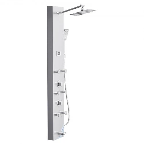 VEVOR Dušo panelė 7002FL, sidabrinė, 124 cm