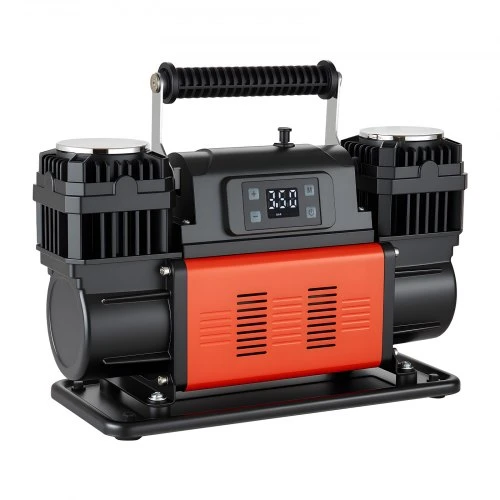 Koduva VEVOR dviejų cilindrų galingas oro kompresorius, 300 l/min, 12V, 150 PSI, nešiojamas