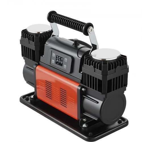 Koduva VEVOR dviejų cilindrų galingas oro kompresorius, 300 l/min, 12V, 150 PSI, nešiojamas