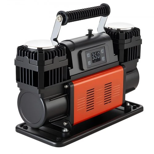 Koduva VEVOR dviejų cilindrų galingas oro kompresorius, 300 l/min, 12V, 150 PSI, nešiojamas