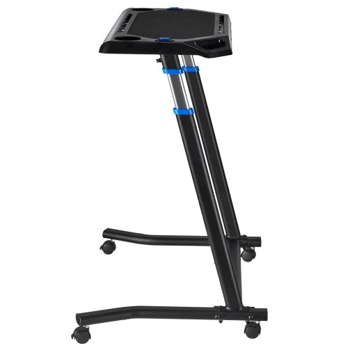 Koduva VEVOR dviračių stalas, mobilus sulankstomas treniruoklio ir bėgimo takelio stalas su užrakinamais ratukais