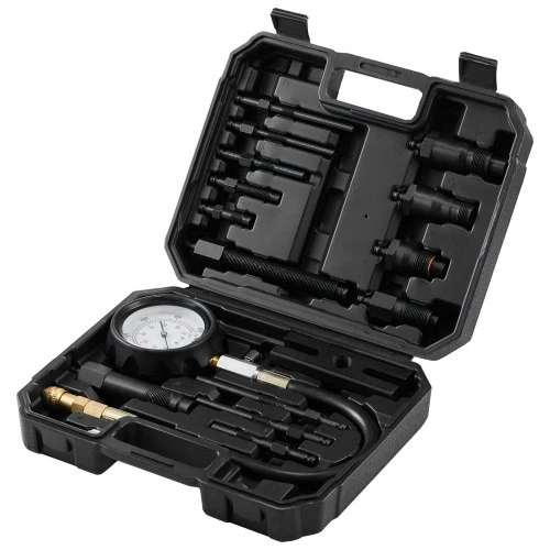 VEVOR Dyzelinio variklio kompresijos testeris, 18 dalių cilindrų slėgio testavimo rinkinys, 0–1000 psi