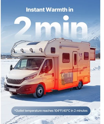 Koduva VEVOR dyzelinis šildytuvas, 12-24 V, 5-8 kW, nešiojamas, 5 l
