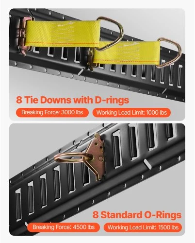 Koduva VEVOR E Track tvirtinimo bėgių rinkinys, 30 vnt., 152,4 cm